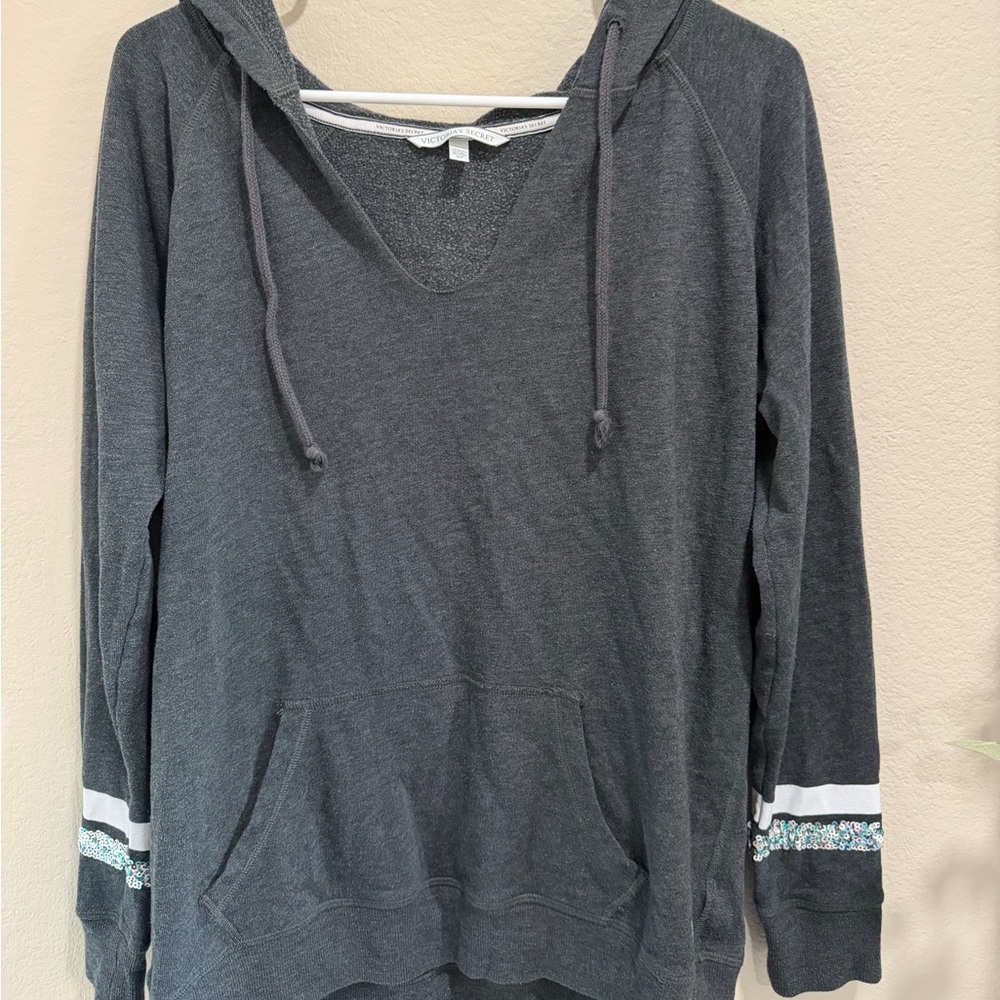 Vintage Victoria’s secret PINK gray hoodie